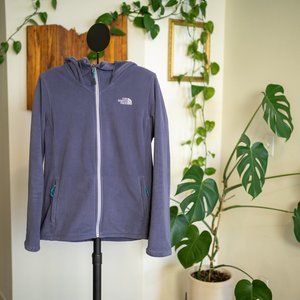 The North Face Women s Purple Fuzzy Lined Hooded Zip Up Jacket
